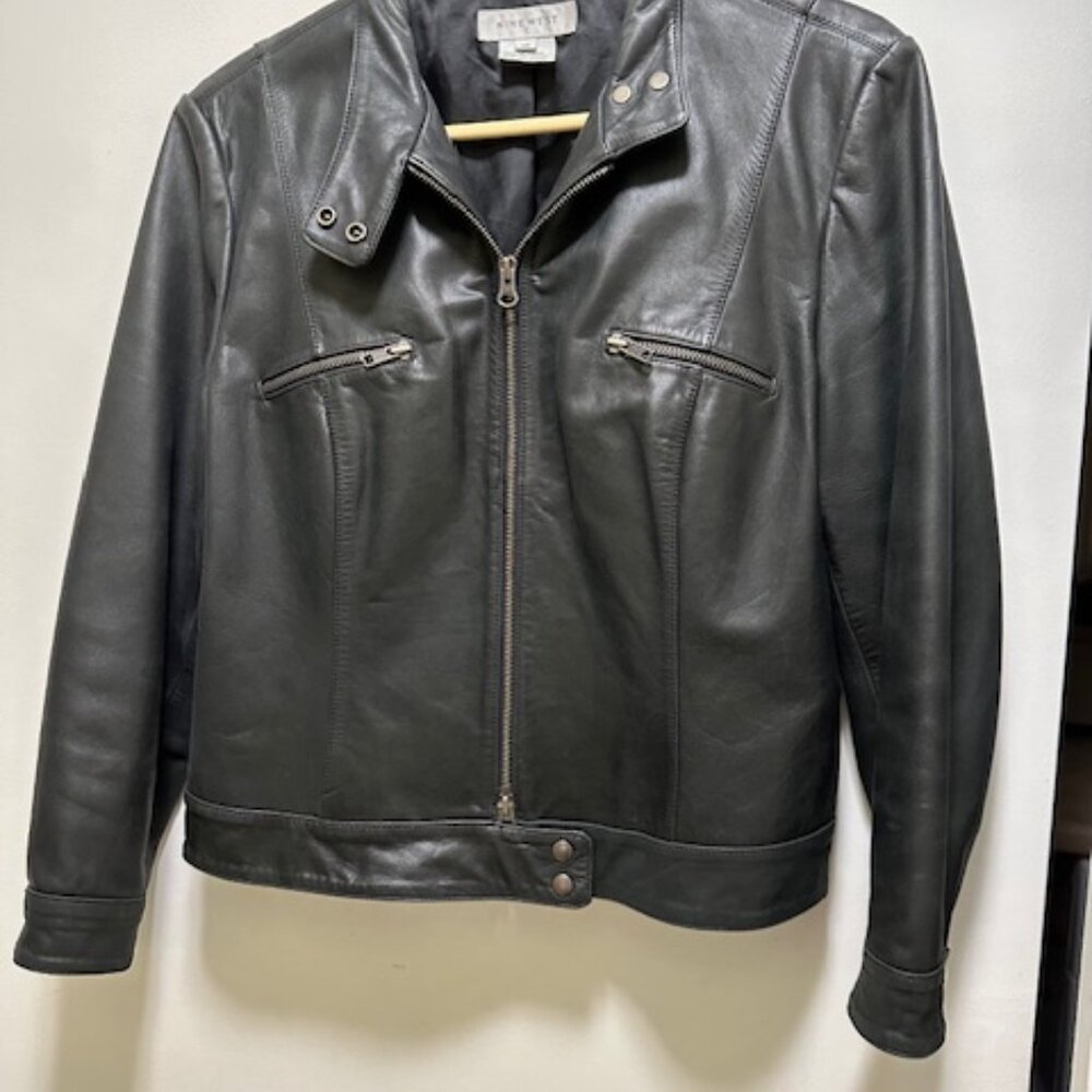 Womens Nine West Leather Jacket